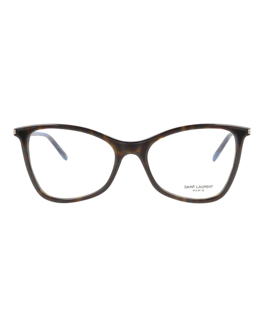 title:Saint Laurent Cat Eye-Frame Acetate Optical Frames;color:Havana Havana Transparent