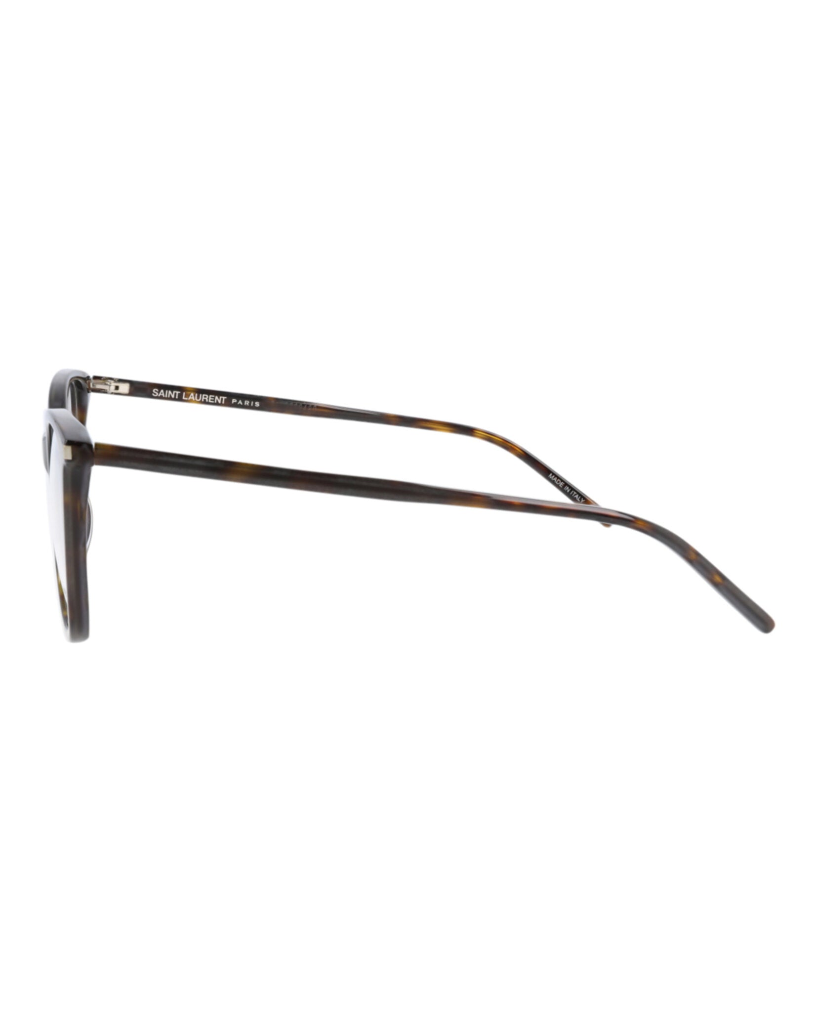 title:Saint Laurent Cat Eye-Frame Acetate Optical Frames;color:Havana Havana Transparent