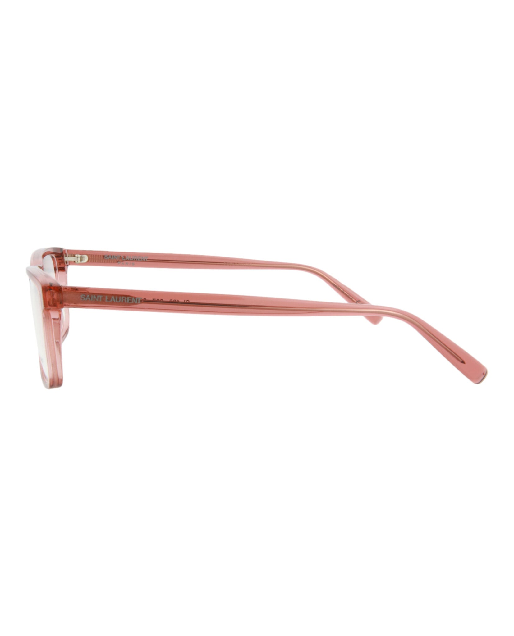 title:Saint Laurent Core Optical, style # SL483-30011681007;color:Pink Pink Transparent