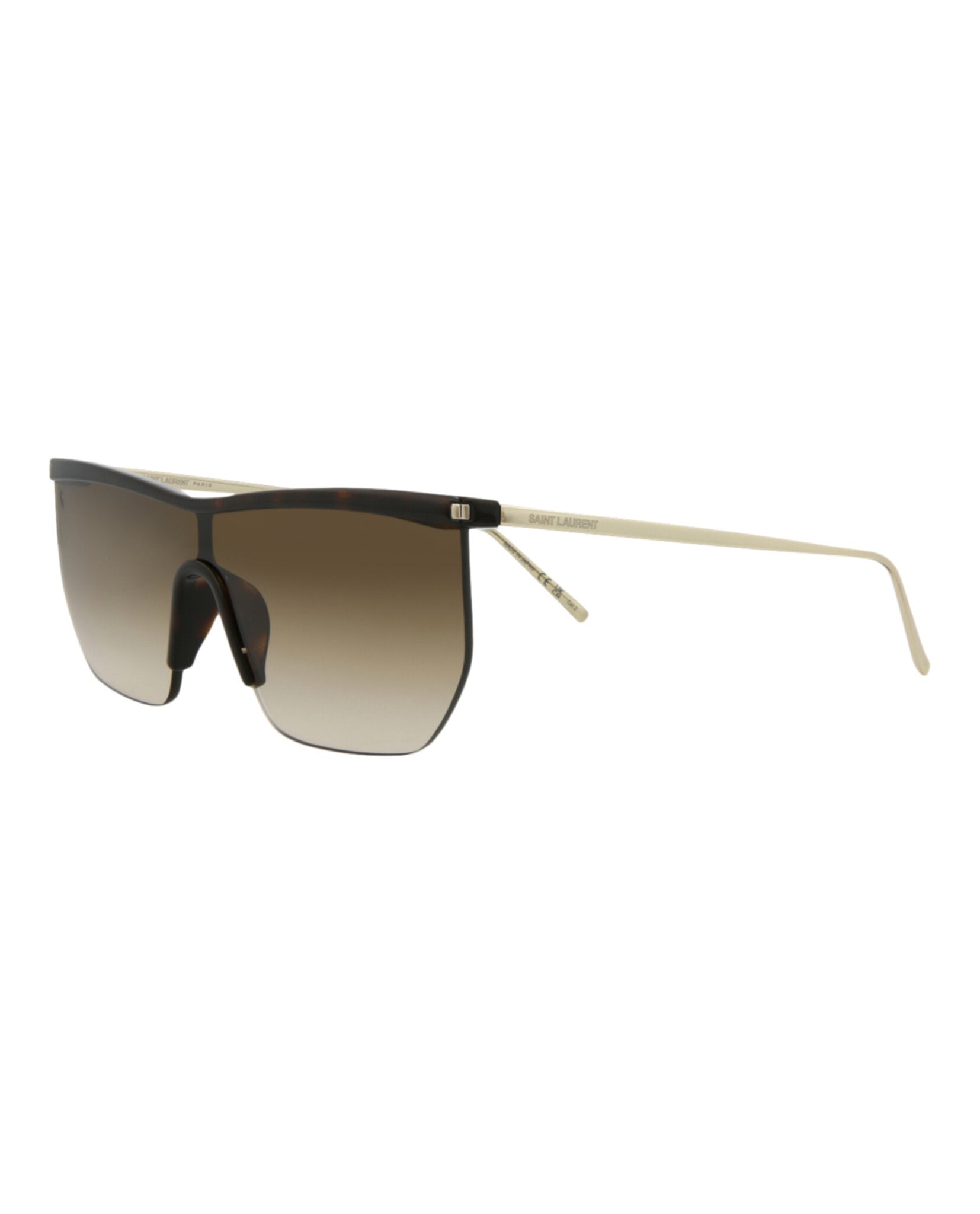 title:Saint Laurent Novelty Sunglasses Style # Style #SL519MA;color:Havana Gold Brown