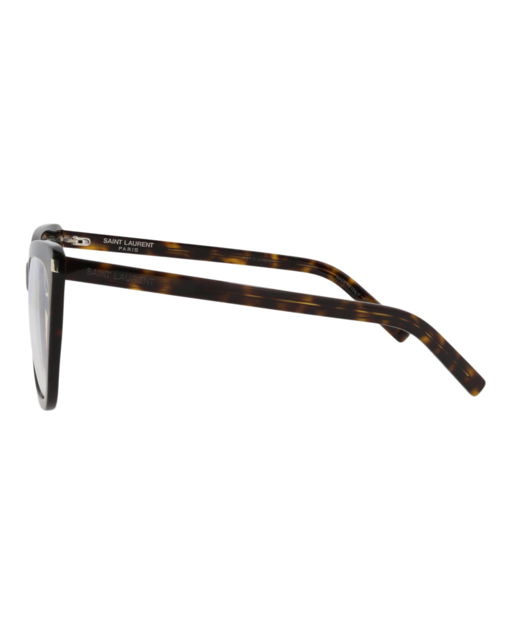 title:Saint Laurent Cat Eye-Frame Acetate Sunglasses;color:Havana Havana Transparent