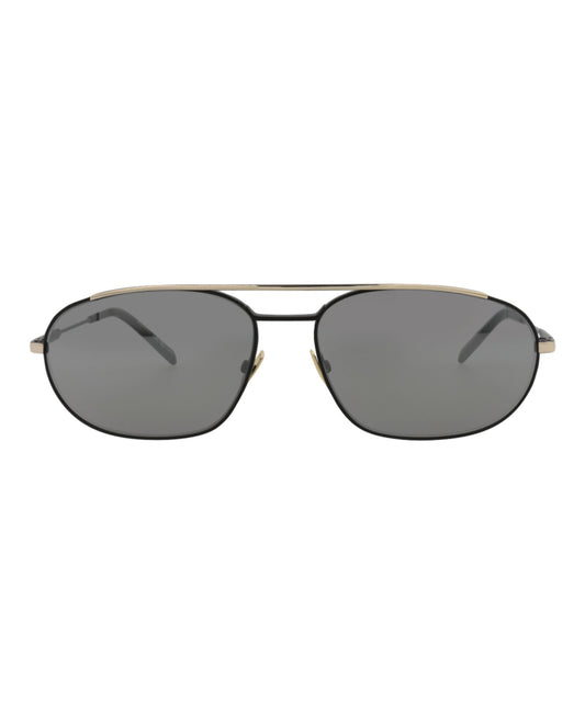 title:Saint Laurent Novelty Sunglasses Style #SL561-30013779003;color:Black Black Silver