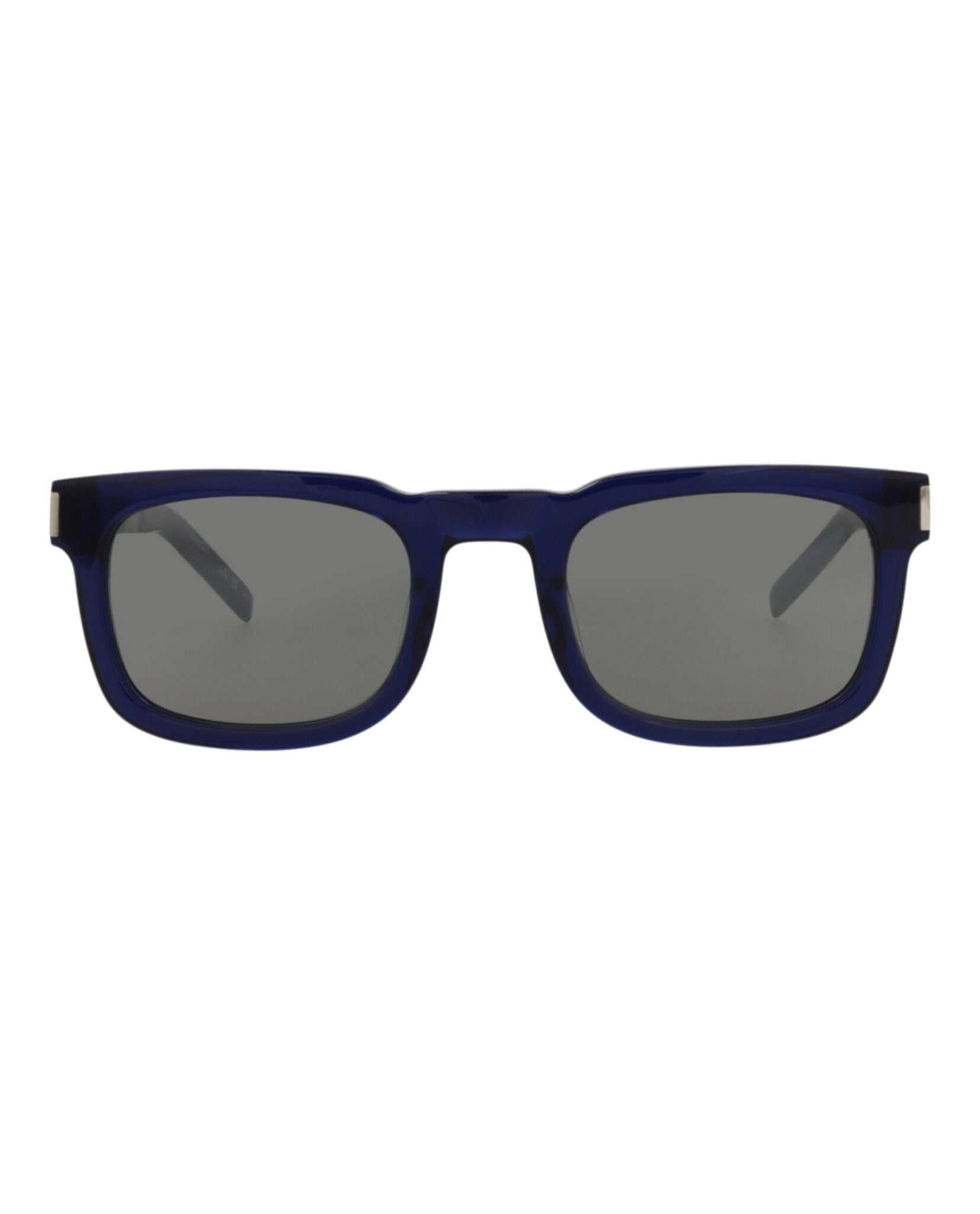 title:Saint Laurent Novelty Sunglasses Style #SL581-30014111006;color:Blue Silver