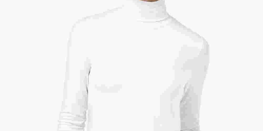 Maison Jules Women's Turtleneck Top White Size XX-Large