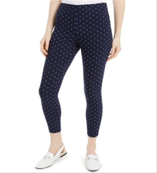 Maison Jules Women's Polka Dot Pants Blue Size X-Small