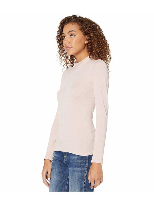 Free People Women's Long Sleeve Turtle Neck T-Shirt Blush Size X-Small