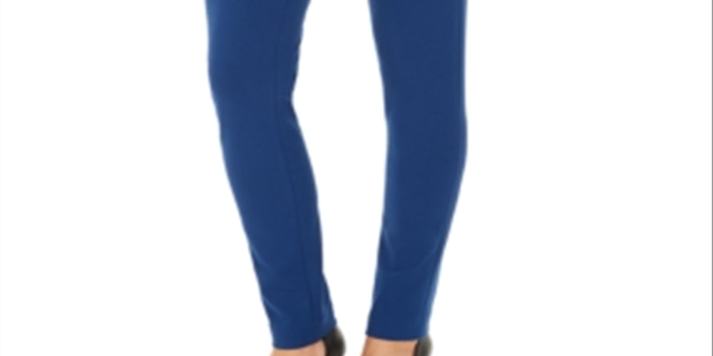 Calvin Klein Women's Scuba Crepe Pants Blue Size 16