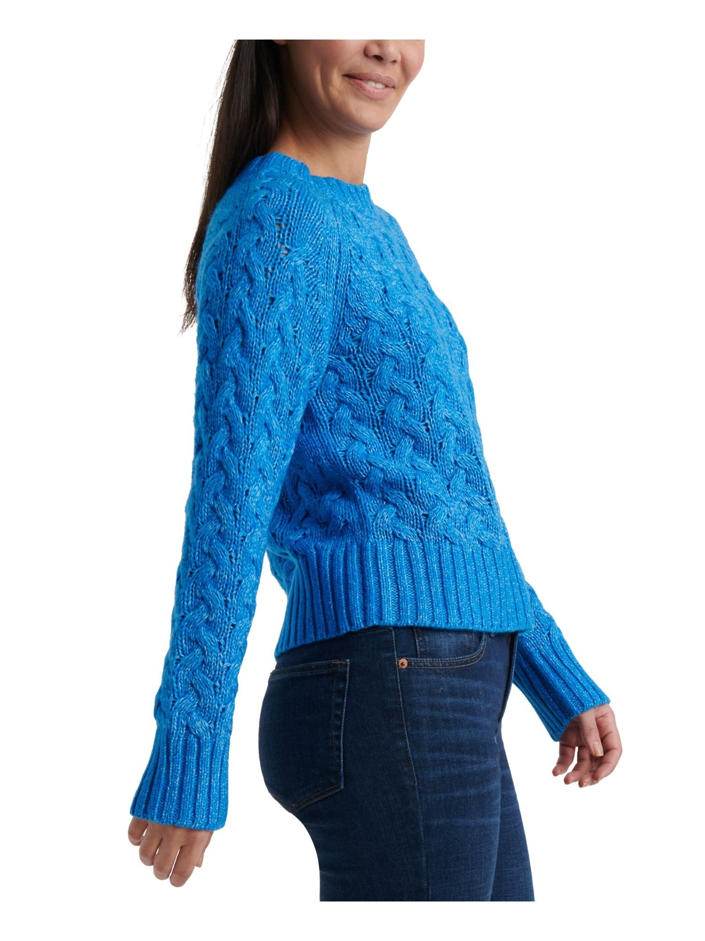 Lucky Brand Women's Long Sleeve Sweater Blue Size X-Small