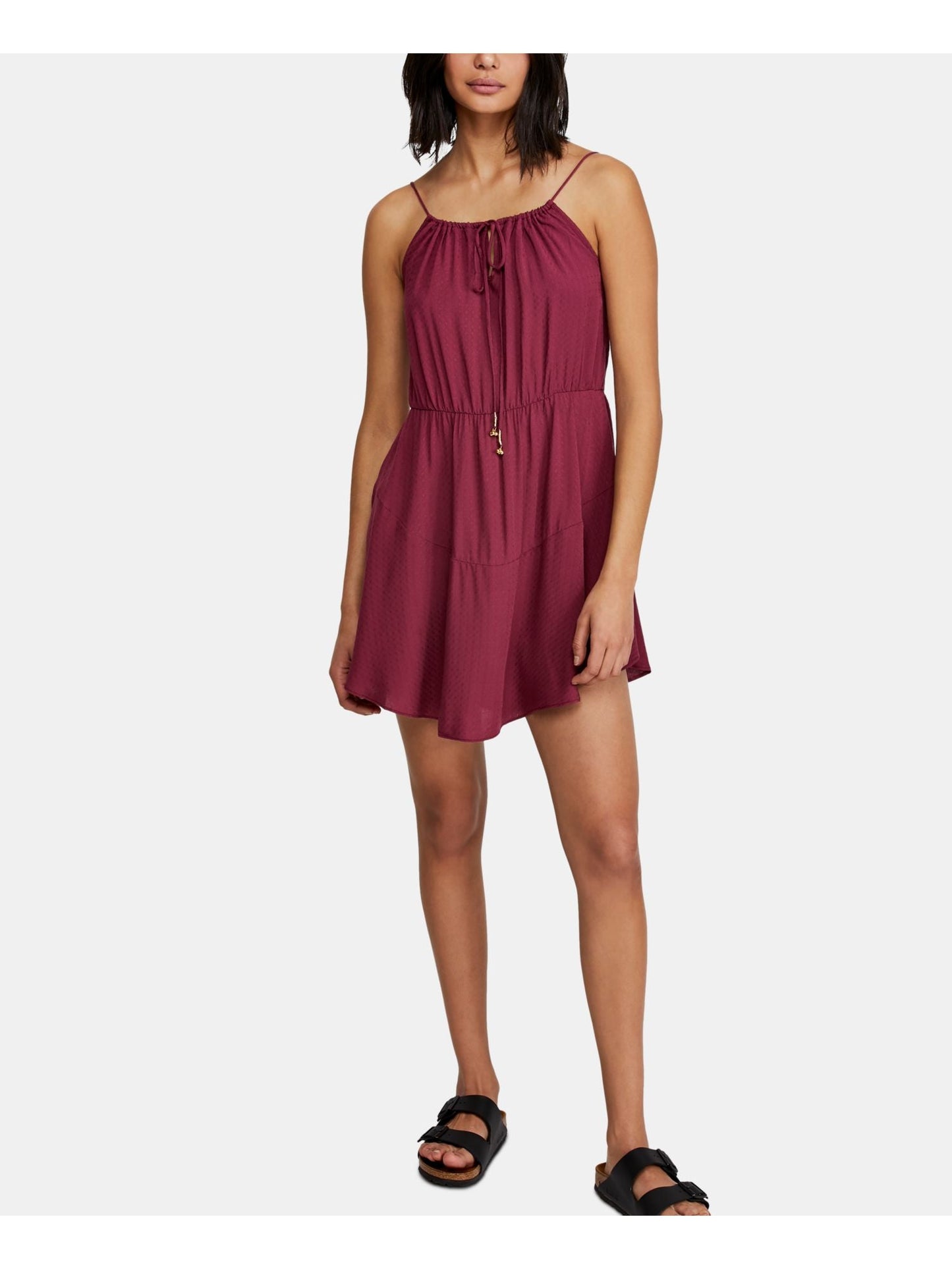 Free People Women's Shake It up Mini Dress Purple Size Large - Ruumur