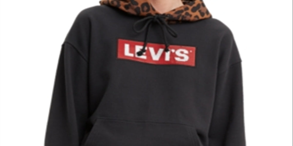 Levi's Women's Limited Unbasic Cotton Graphic Sport Hoodie Black Size XS