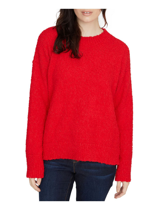 SANCTUARY Women's Long Sleeve Crew Neck Sweater Red Size 2XL