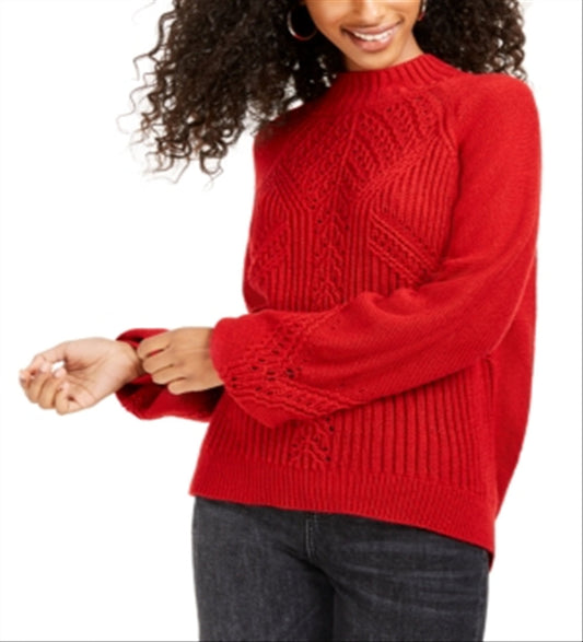 American Rag Junior's Balloon Sleeve Sweater Red