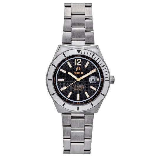 Shield Condor Bracelet Watch w/Date - Ruumur