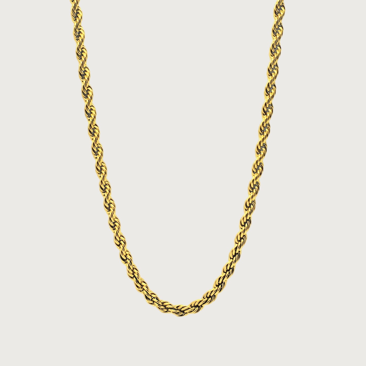 title:Rope Chain Necklace;color:Gold