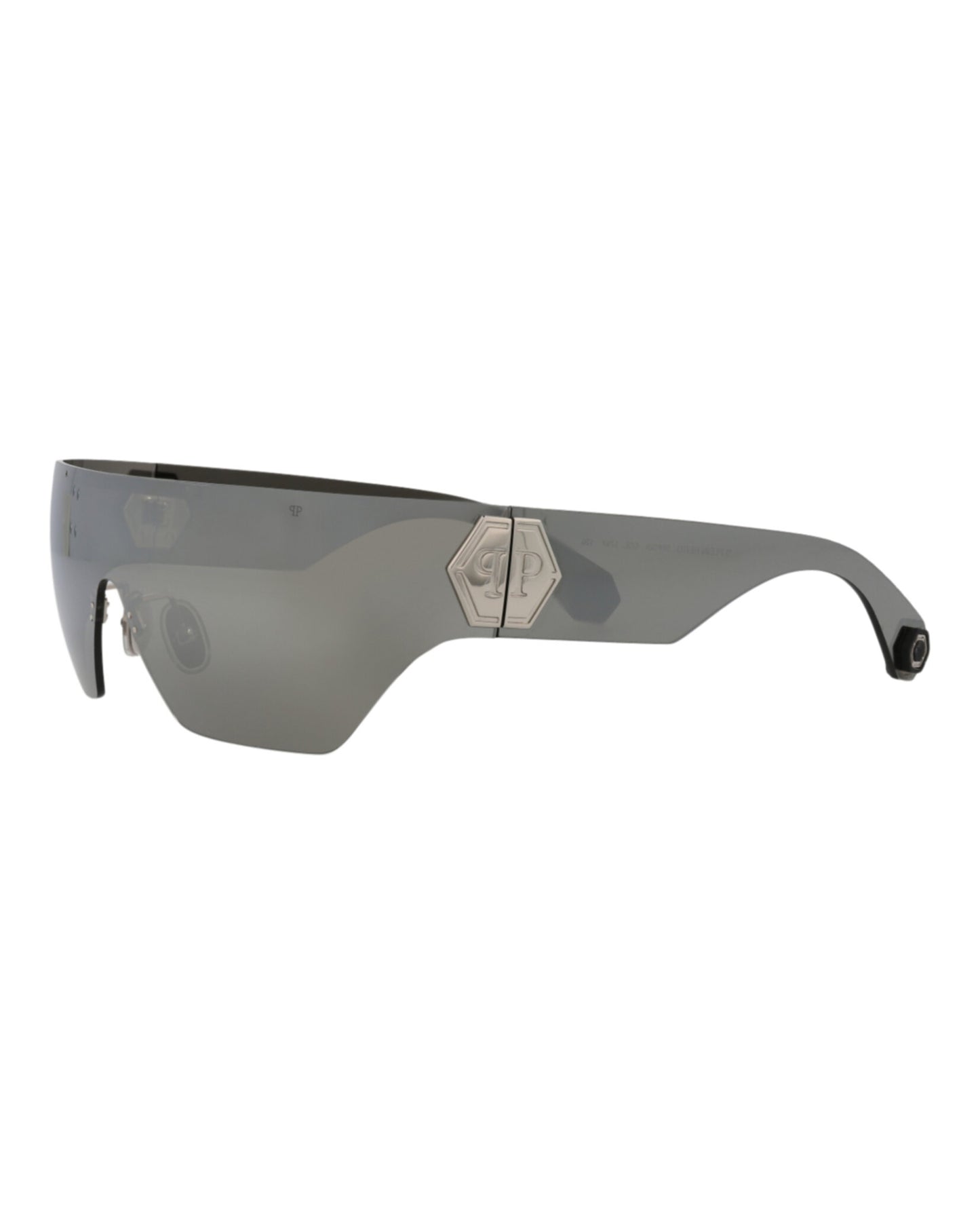 title:Philipp Plein Novelty Sunglasses Style #SPP029M-99579X;color:Palladium Palladium Silver