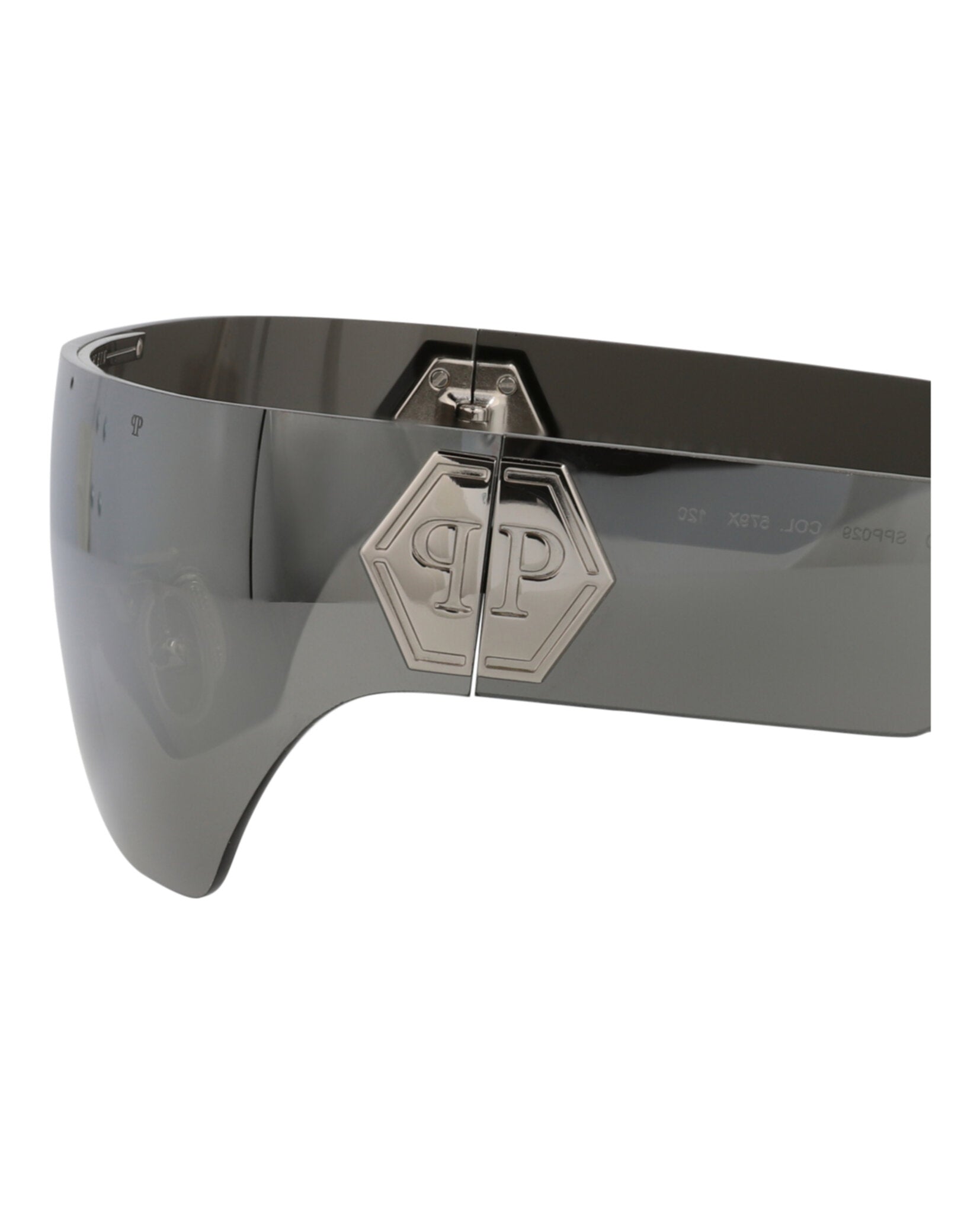 title:Philipp Plein Novelty Sunglasses Style #SPP029M-99579X;color:Palladium Palladium Silver