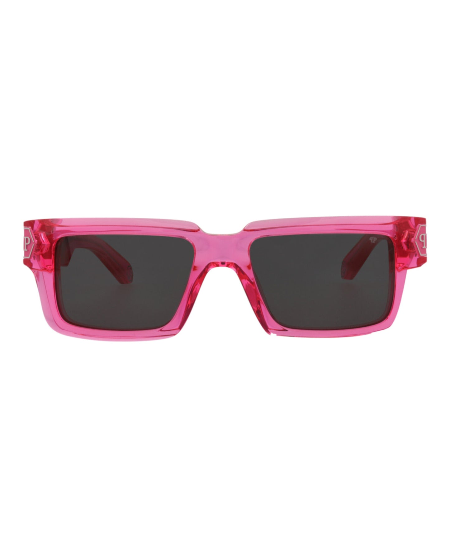 title:Philipp Plein Novelty Sunglasses Style #SPP044M-5303GB;color:Fuchsia Smoke