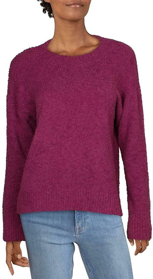 Sanctuary Women's Short Sleeve Crew Neck Sweater Purple Size Large