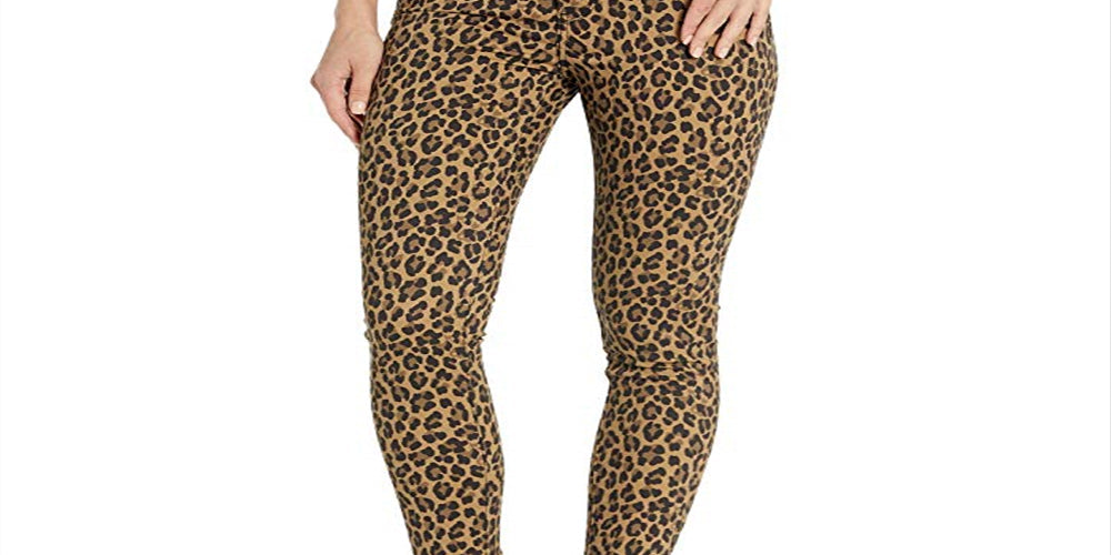 720 high rise super skinny leopard print women's jeans