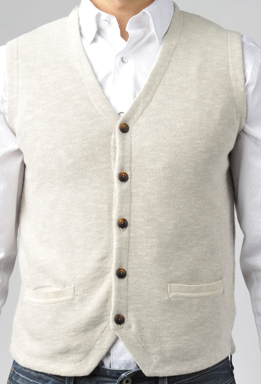 Beige Sweater Vest