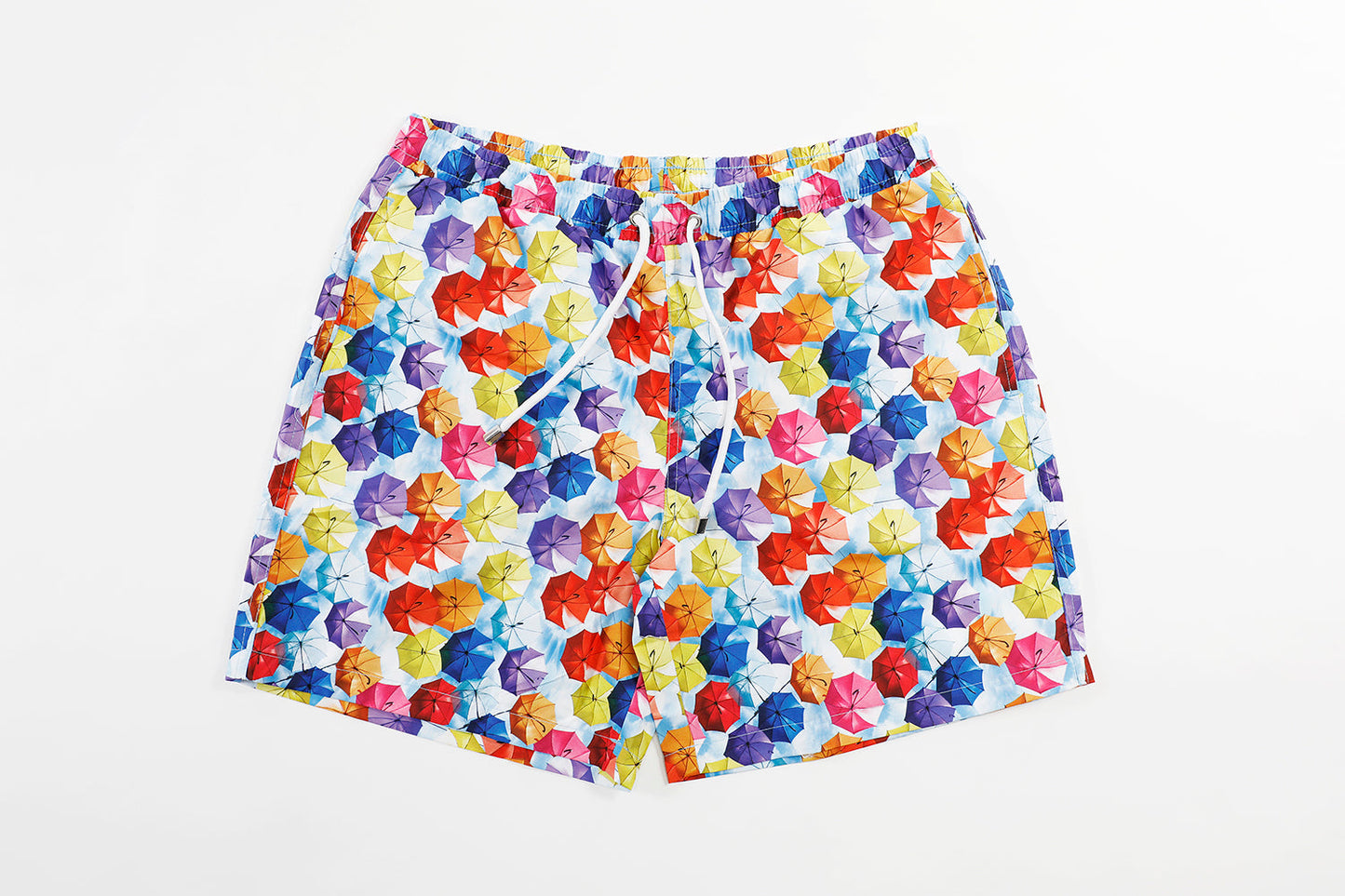 Rainbow Umbrella Swim Trunks