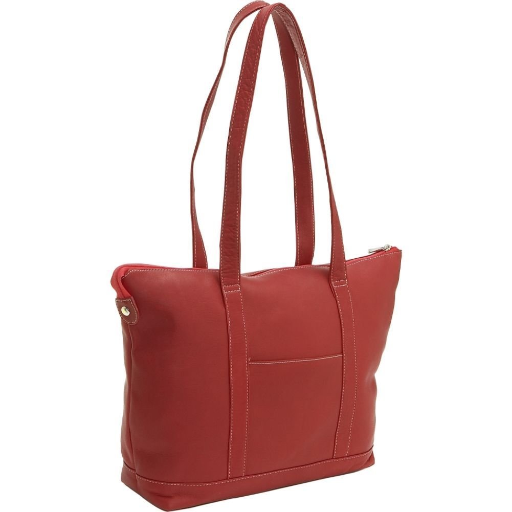 title:Leather Medium Classic Pocket Tote Bag;color:Red