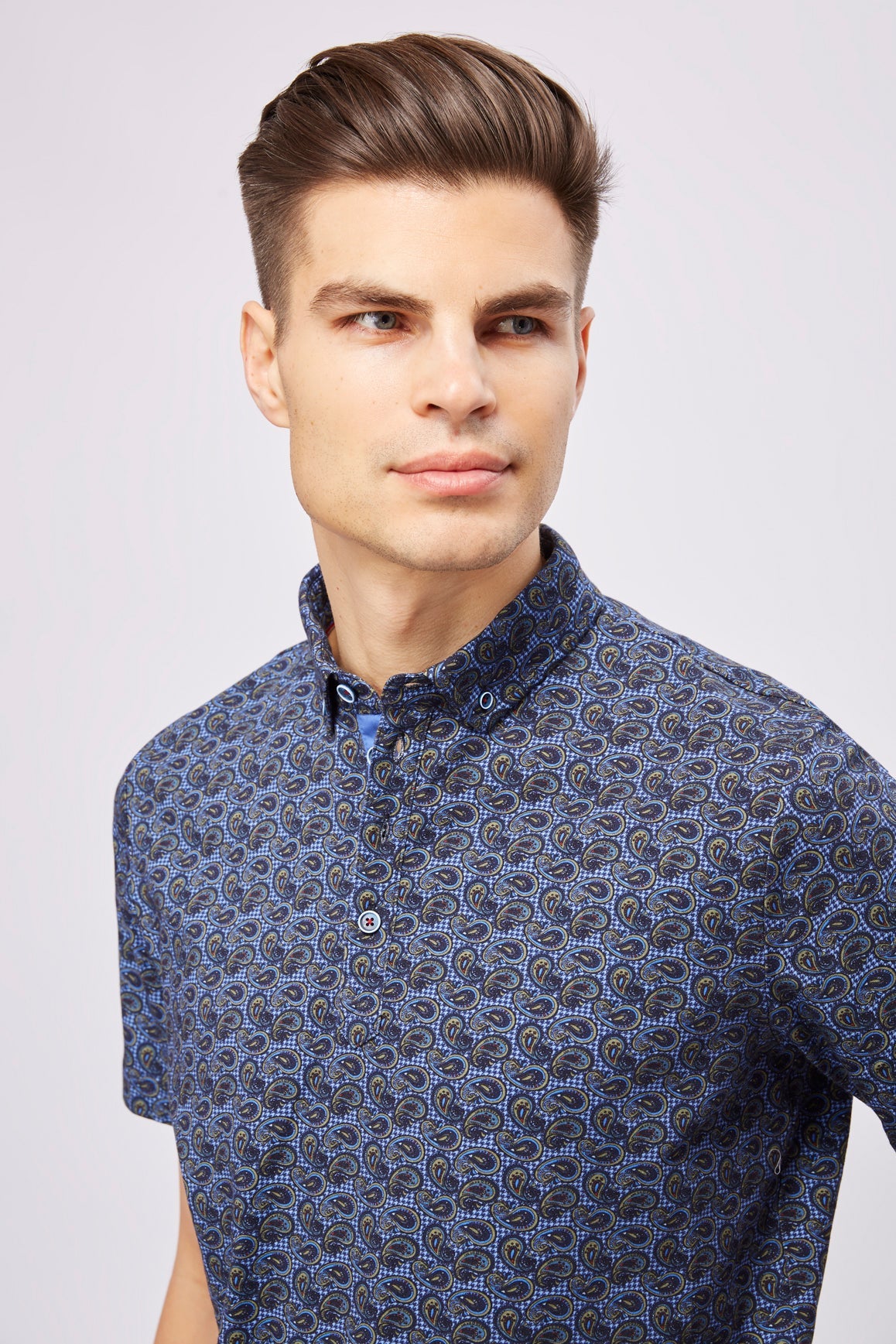 Leo Multicolor Paisley Polo