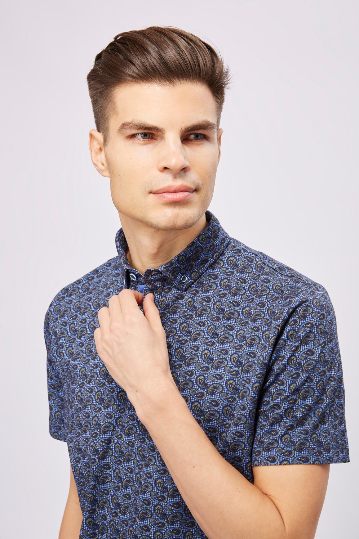 Leo Multicolor Paisley Polo