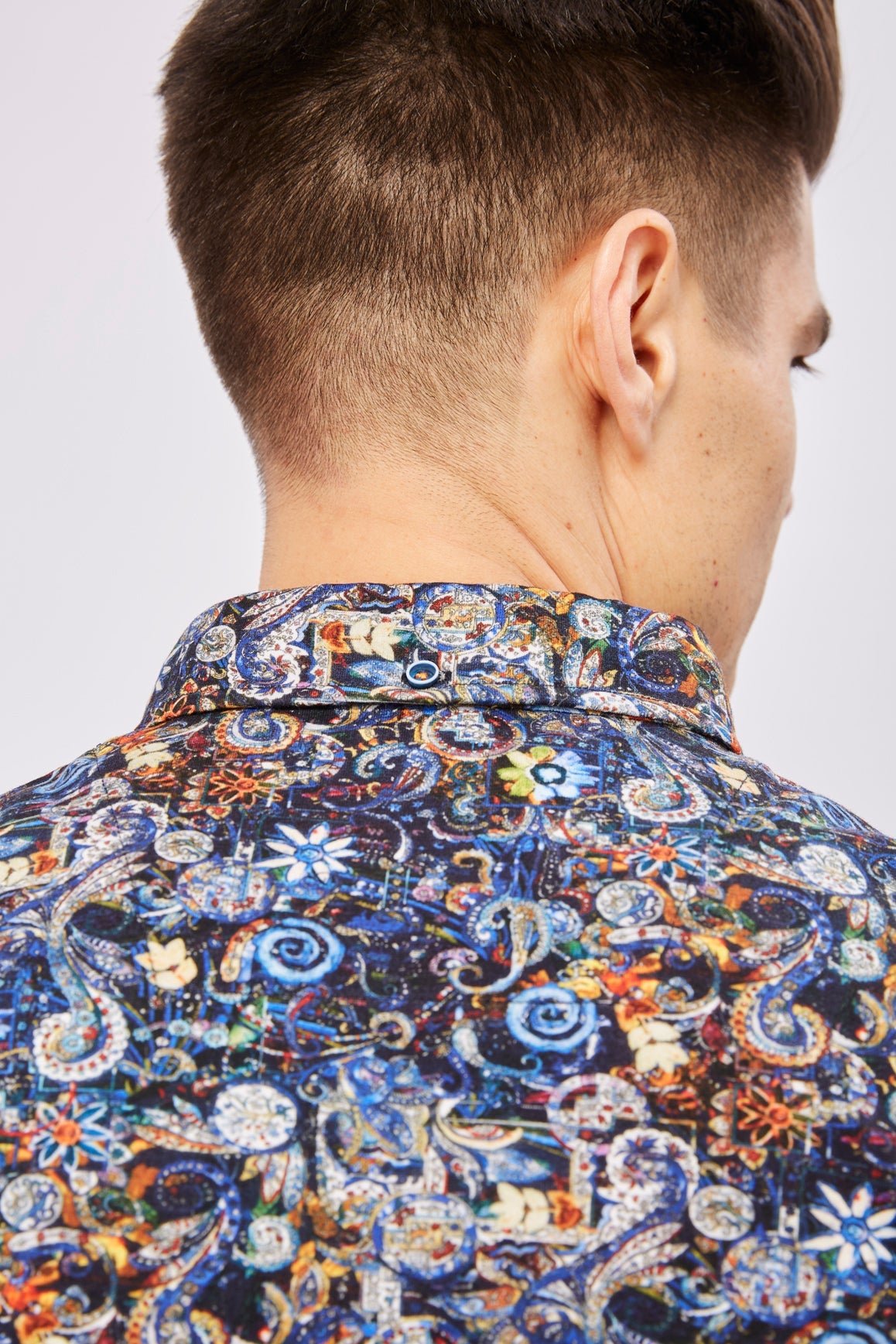 Leo Mosaic Floral Polo