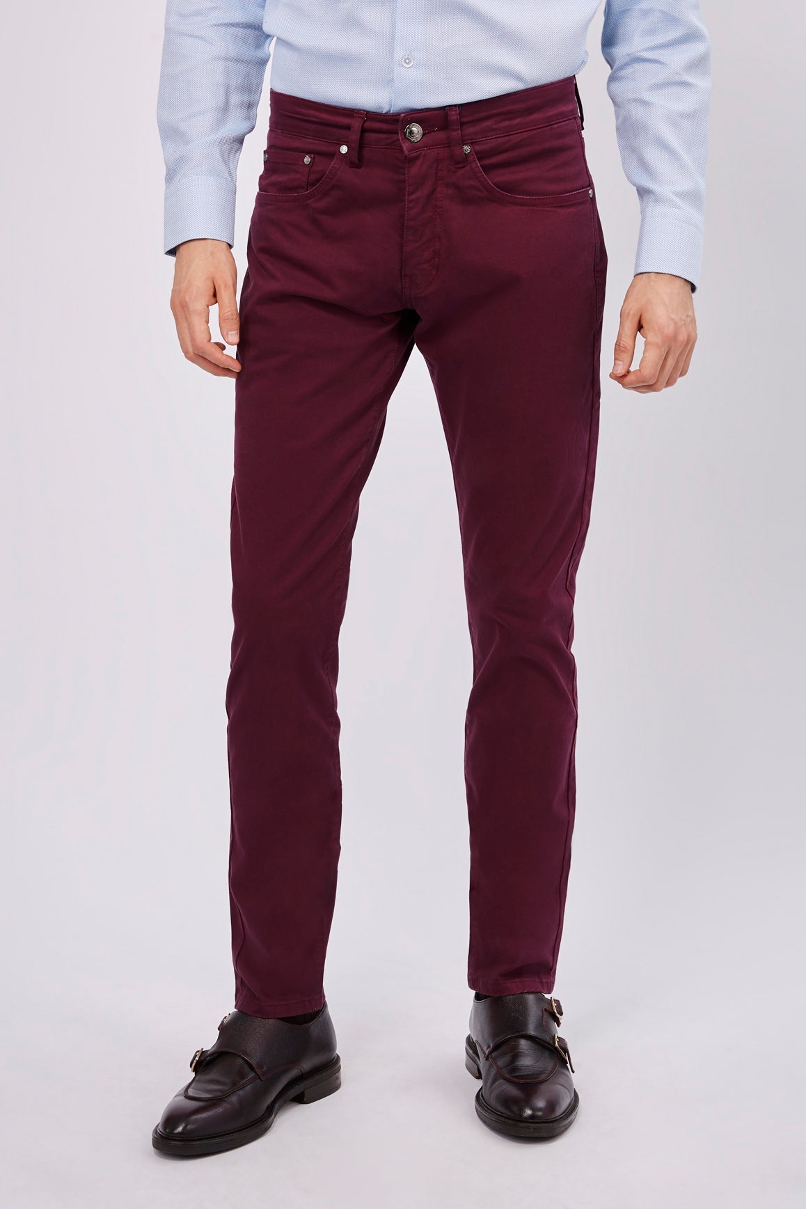 Dark Burgundy Denim