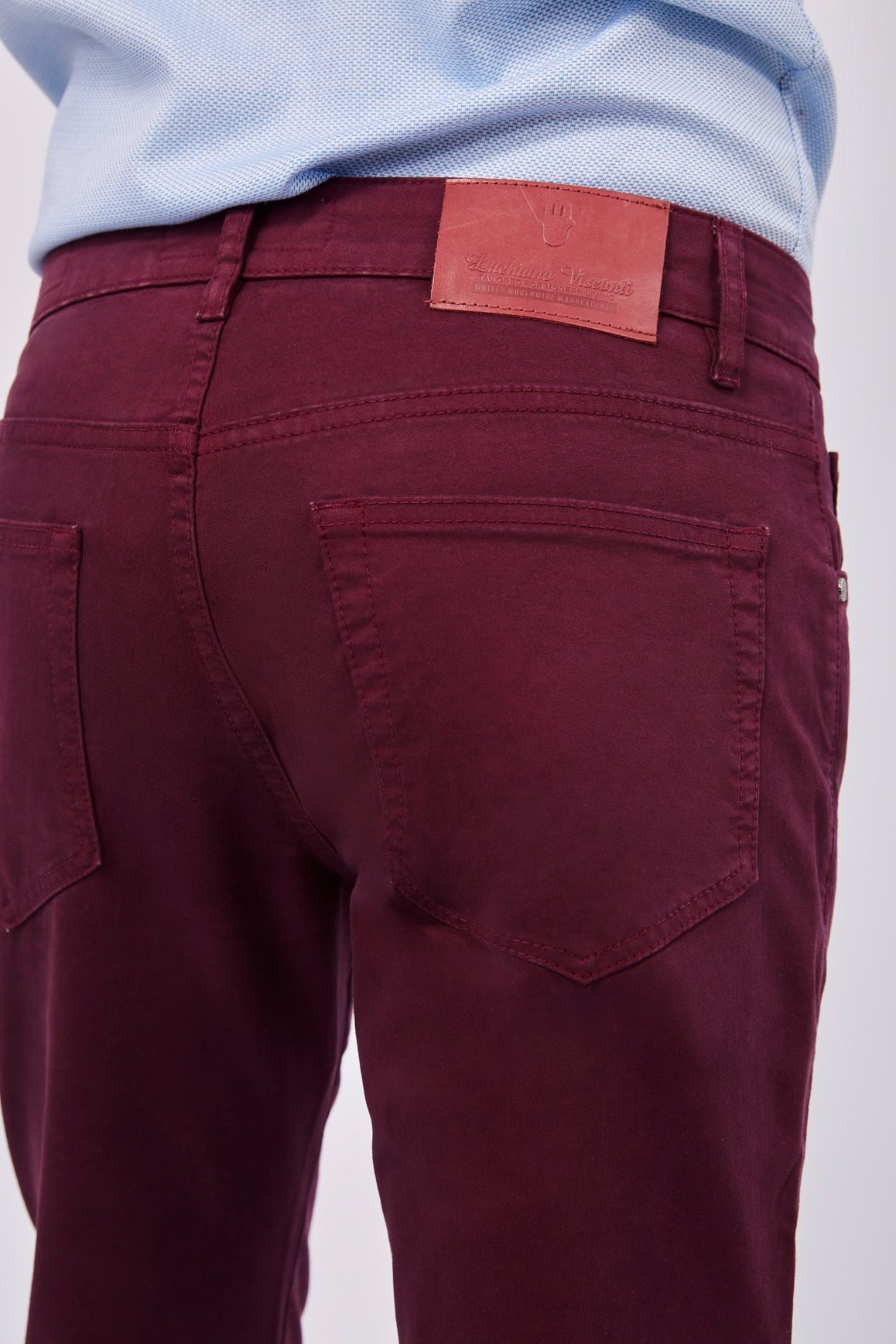 Dark Burgundy Denim