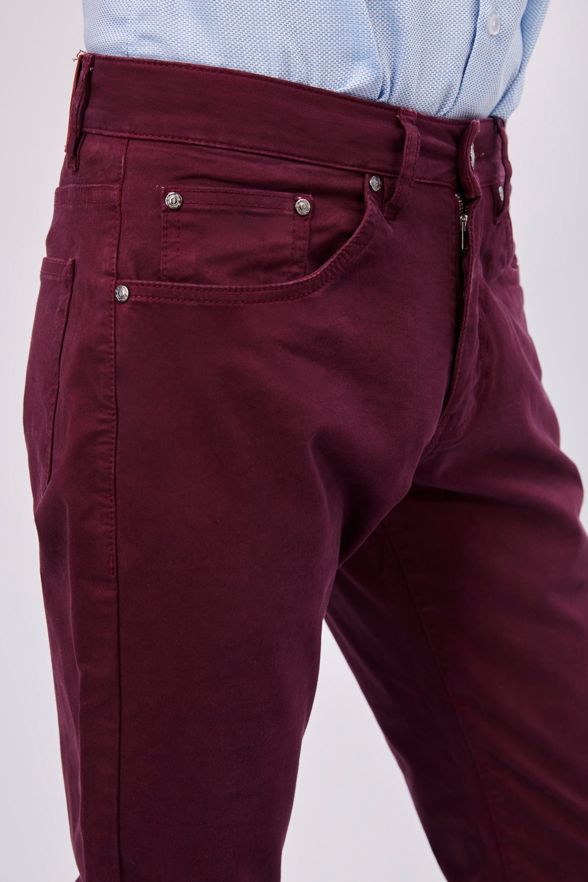 Dark Burgundy Denim