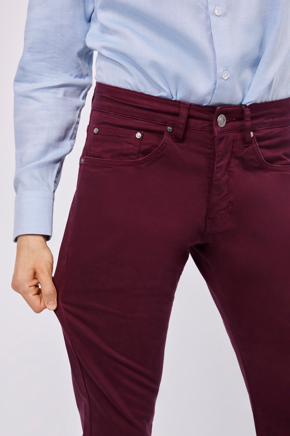 Dark Burgundy Denim