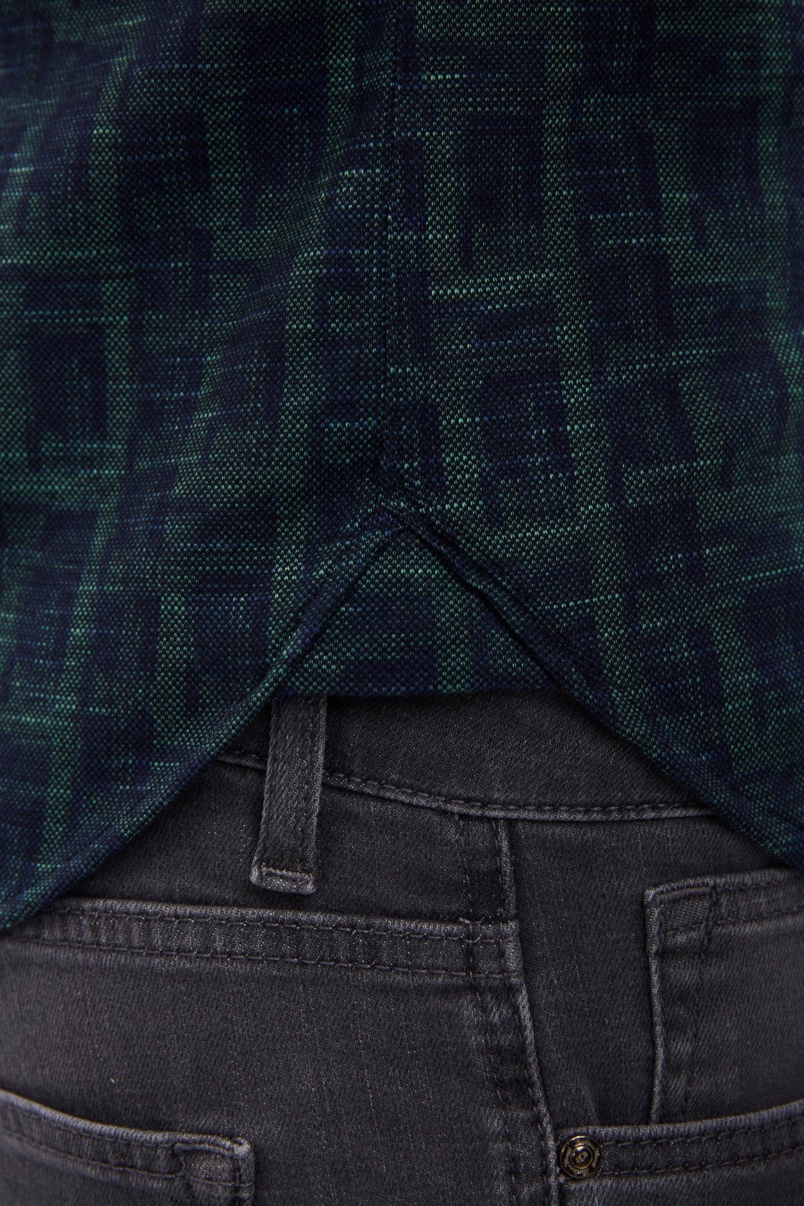 Max Colton James Shirt in Navy/Green