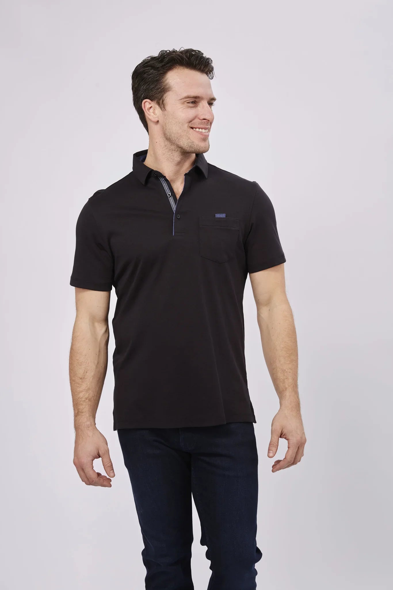 Max Colton Black Polo