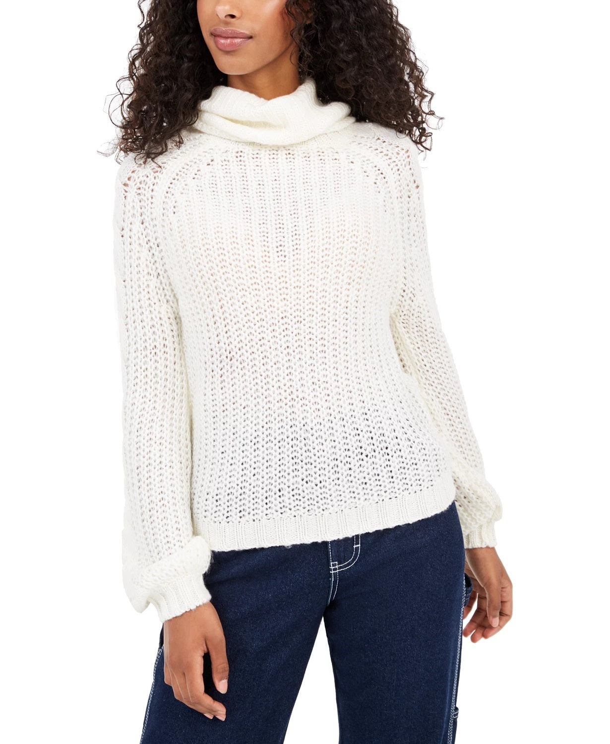 Planet Gold Women's Knitted Printed Long Sleeve Cowl Neck T-Shirt Sweater Beige Size X-Large