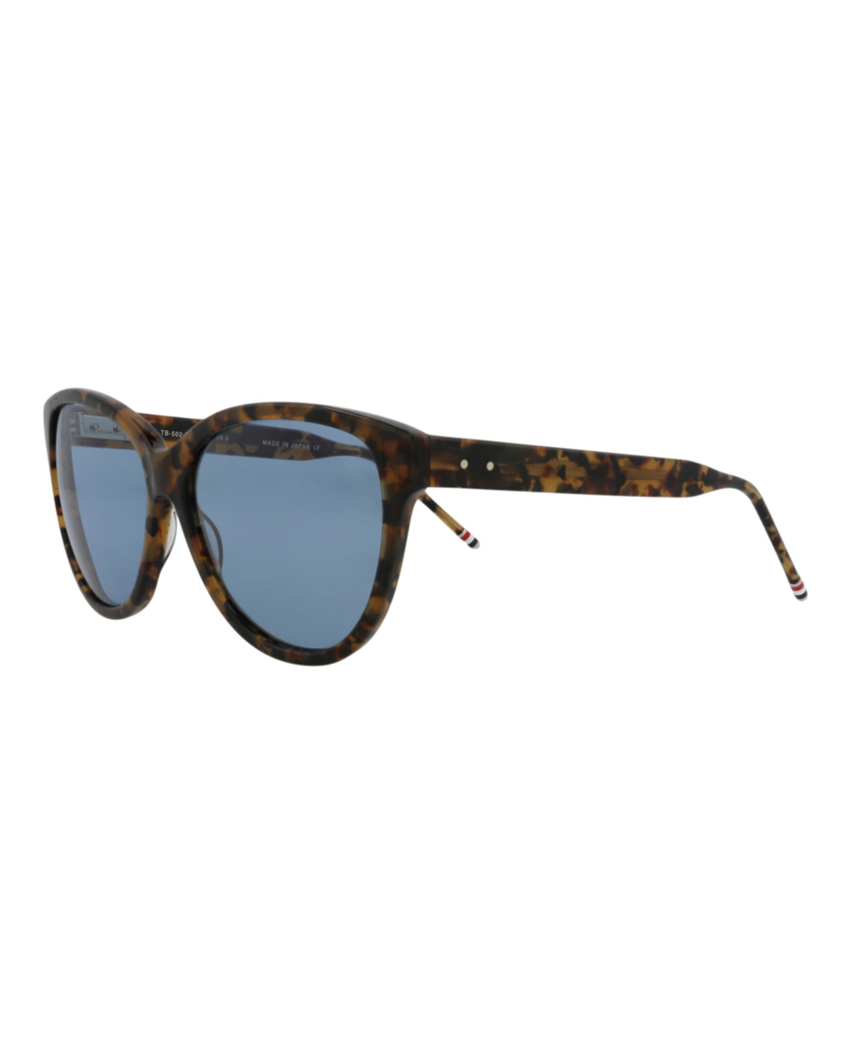 title:Thom Browne Cat Eye-Frame Acetate Sunglasses;color:Tortoise Tortoise Blue