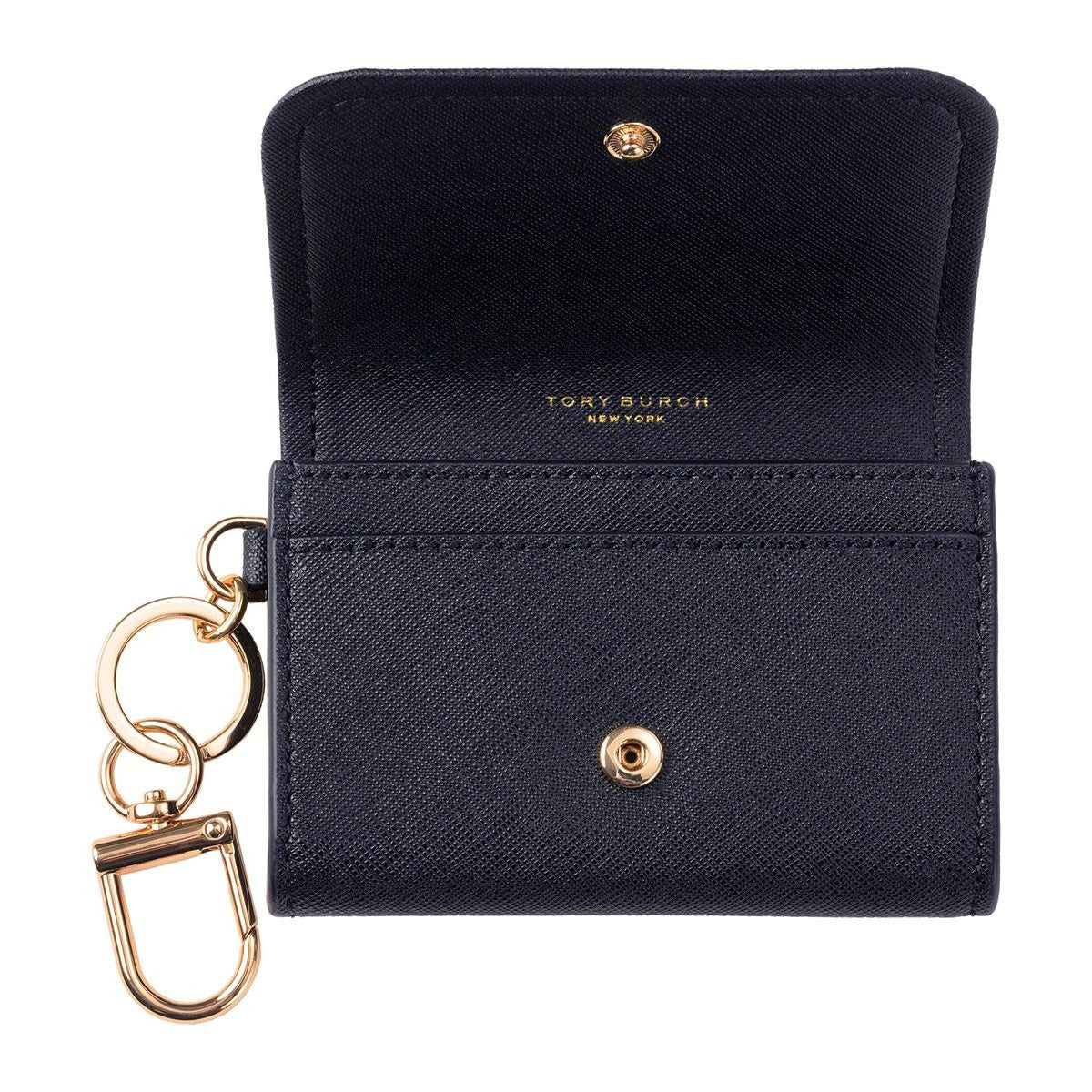 title:Tory Burch Women's Emerson Flap Card Case;color:Tory Navy