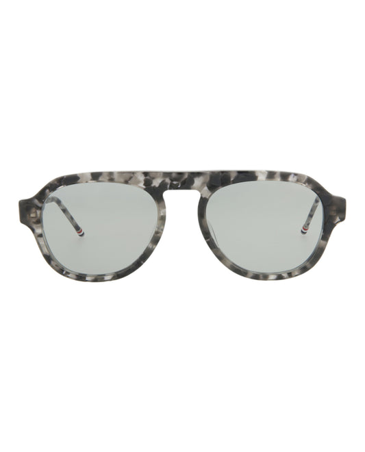 title:Thom Browne Aviator-Style Acetate Sunglasses;color:Grey Tortoise Grey Tortoise Grey