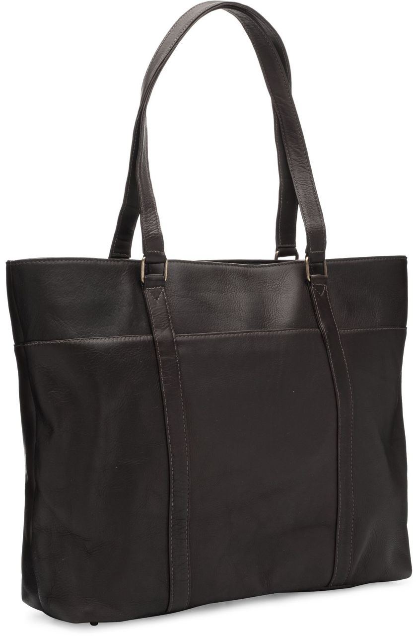 title:Le Donne Leather Women's Laptop Tote;color:CAFE