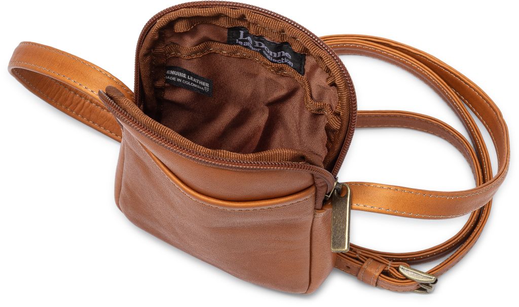 title:Le Donne Leather Cinder Smartphone Crossbody;color:TAN