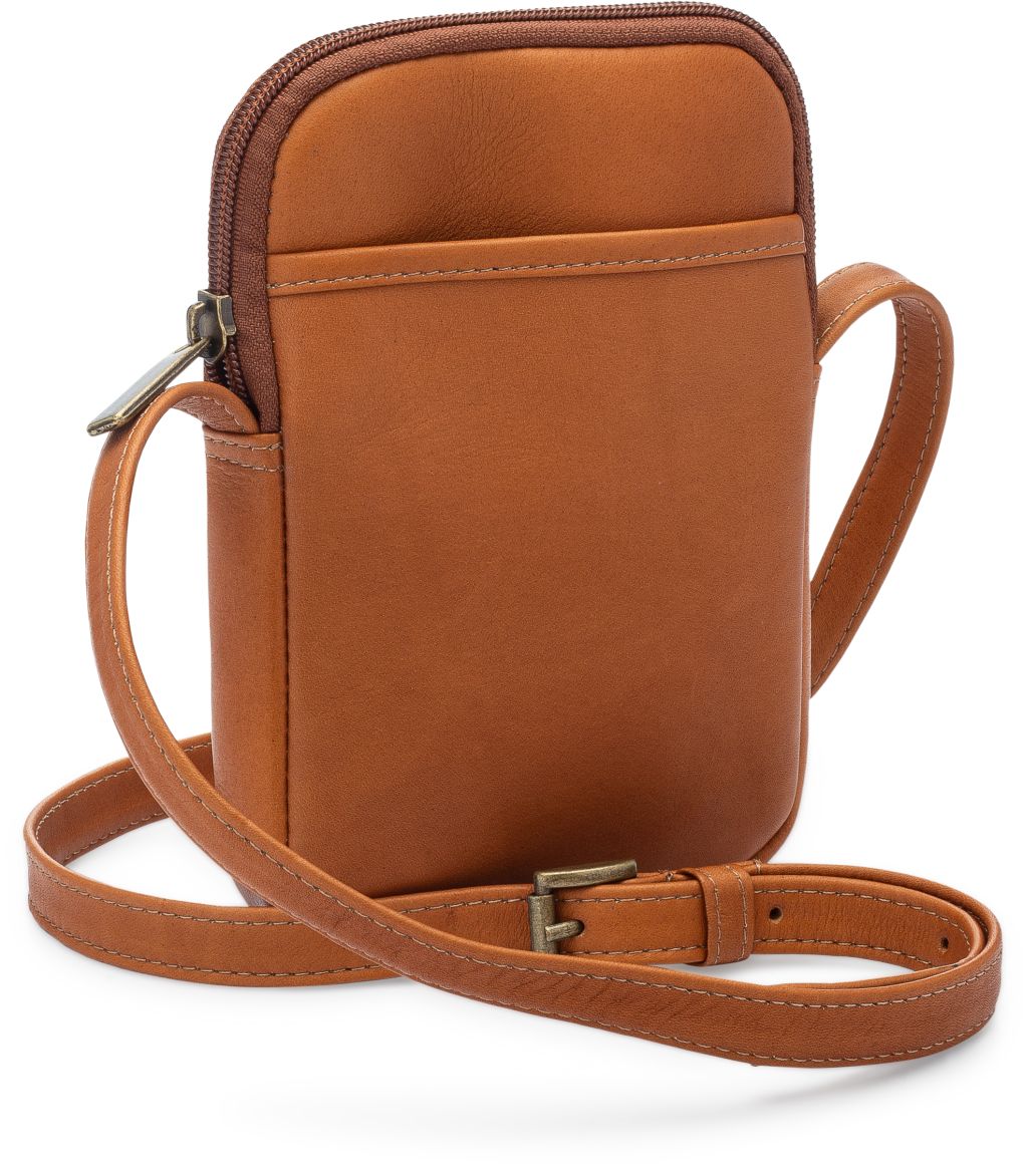 title:Le Donne Leather Cinder Smartphone Crossbody;color:TAN