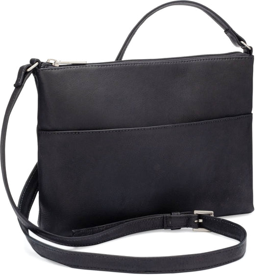 title:Le Donne Leather Mallory Crossbody;color:BLACK