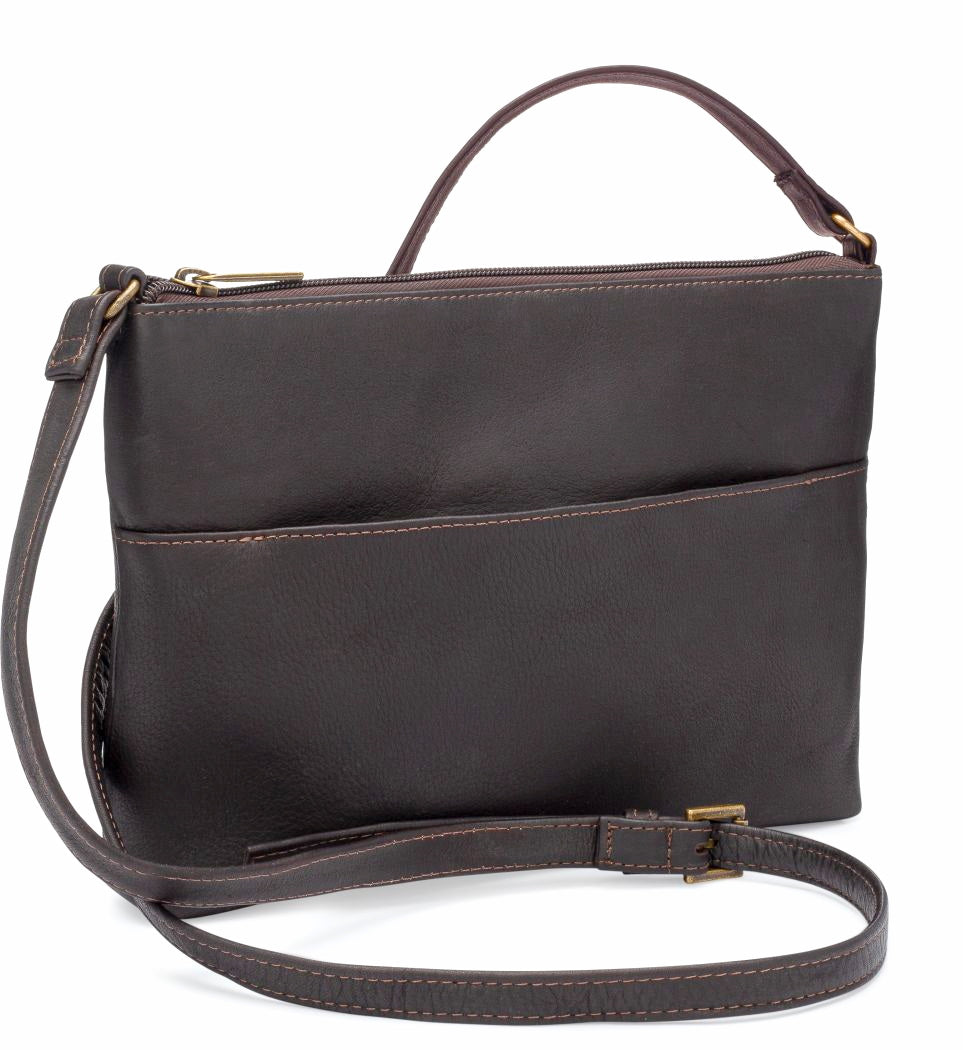 title:Le Donne Leather Mallory Crossbody;color:CAFE