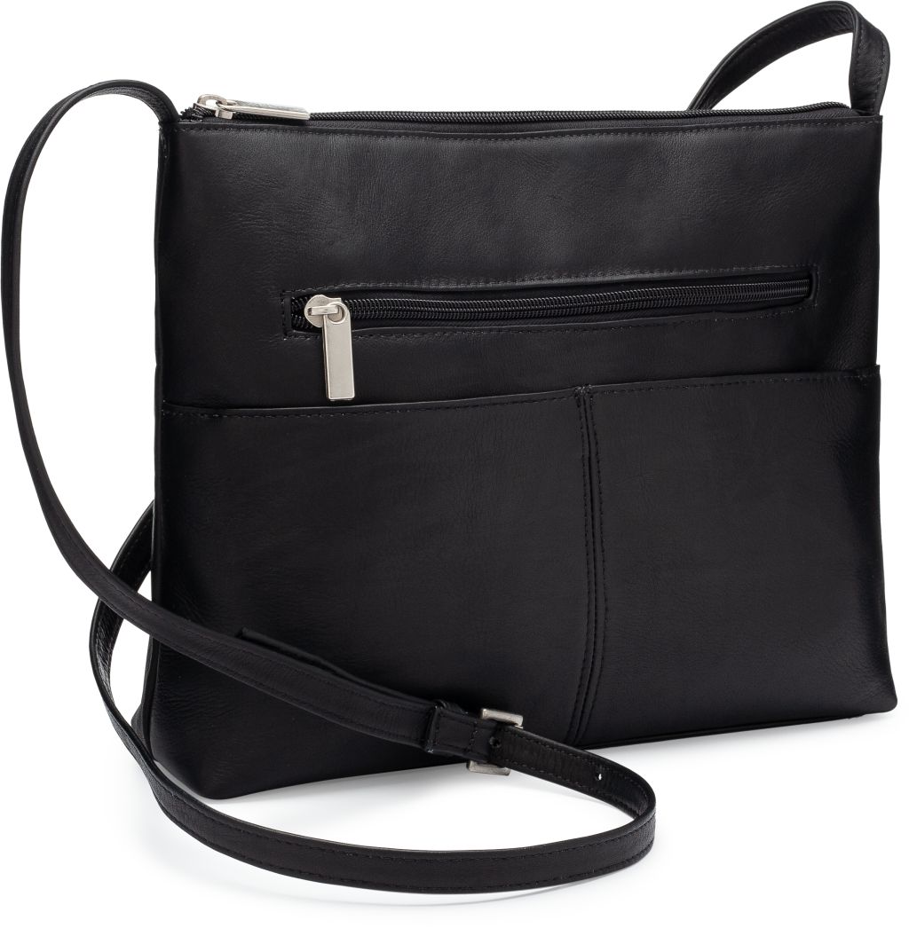 title:Le Donne Leather Birch Bay Crossbody;color:BLACK