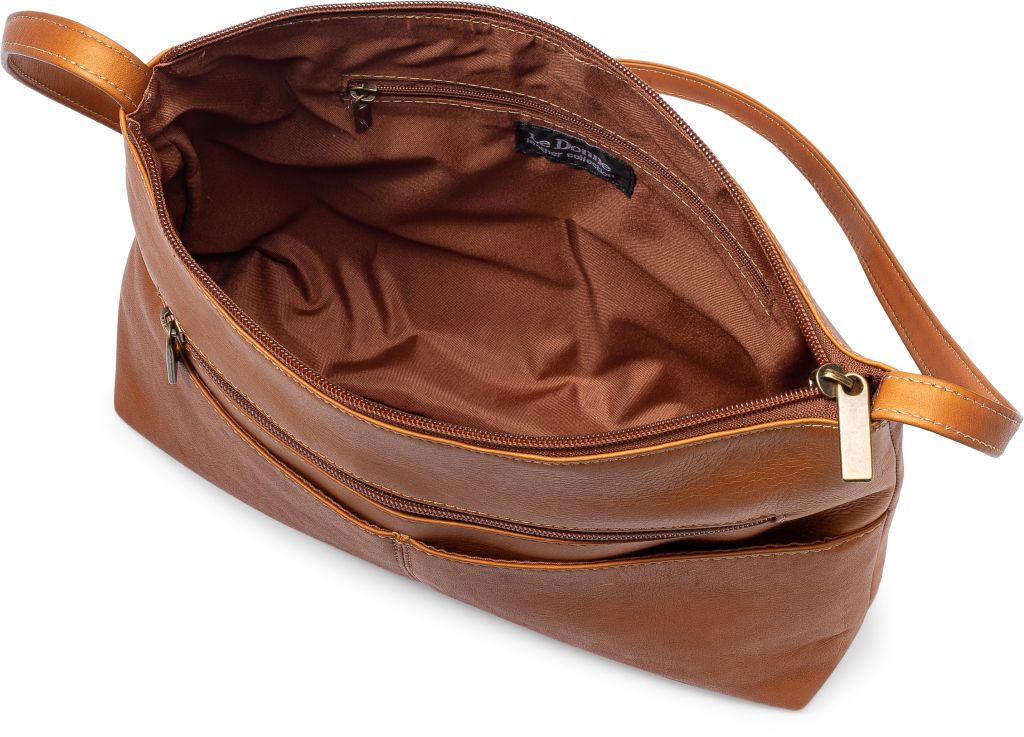 title:Le Donne Leather Birch Bay Crossbody;color:CAFE