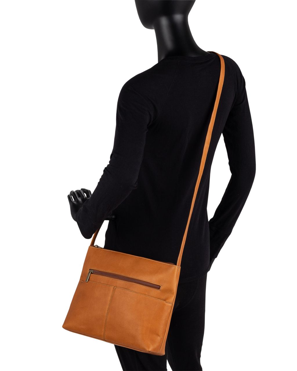 title:Le Donne Leather Birch Bay Crossbody;color:BLACK