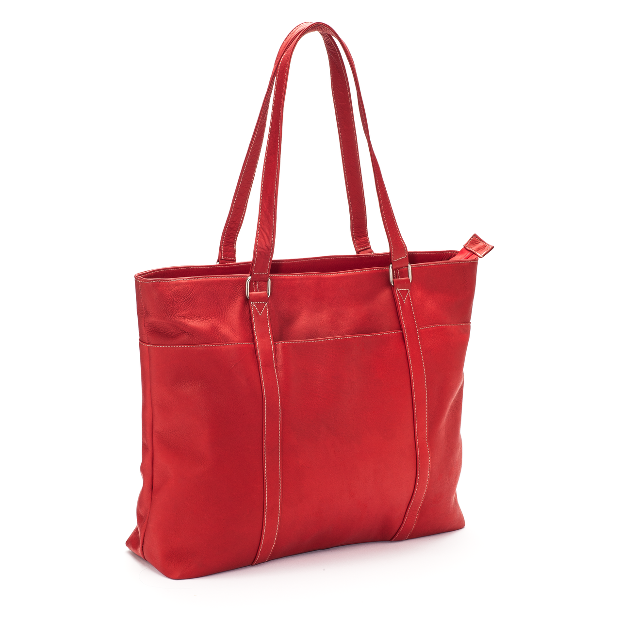 title:Le Donne Leather Women's Laptop Tote;color:RED