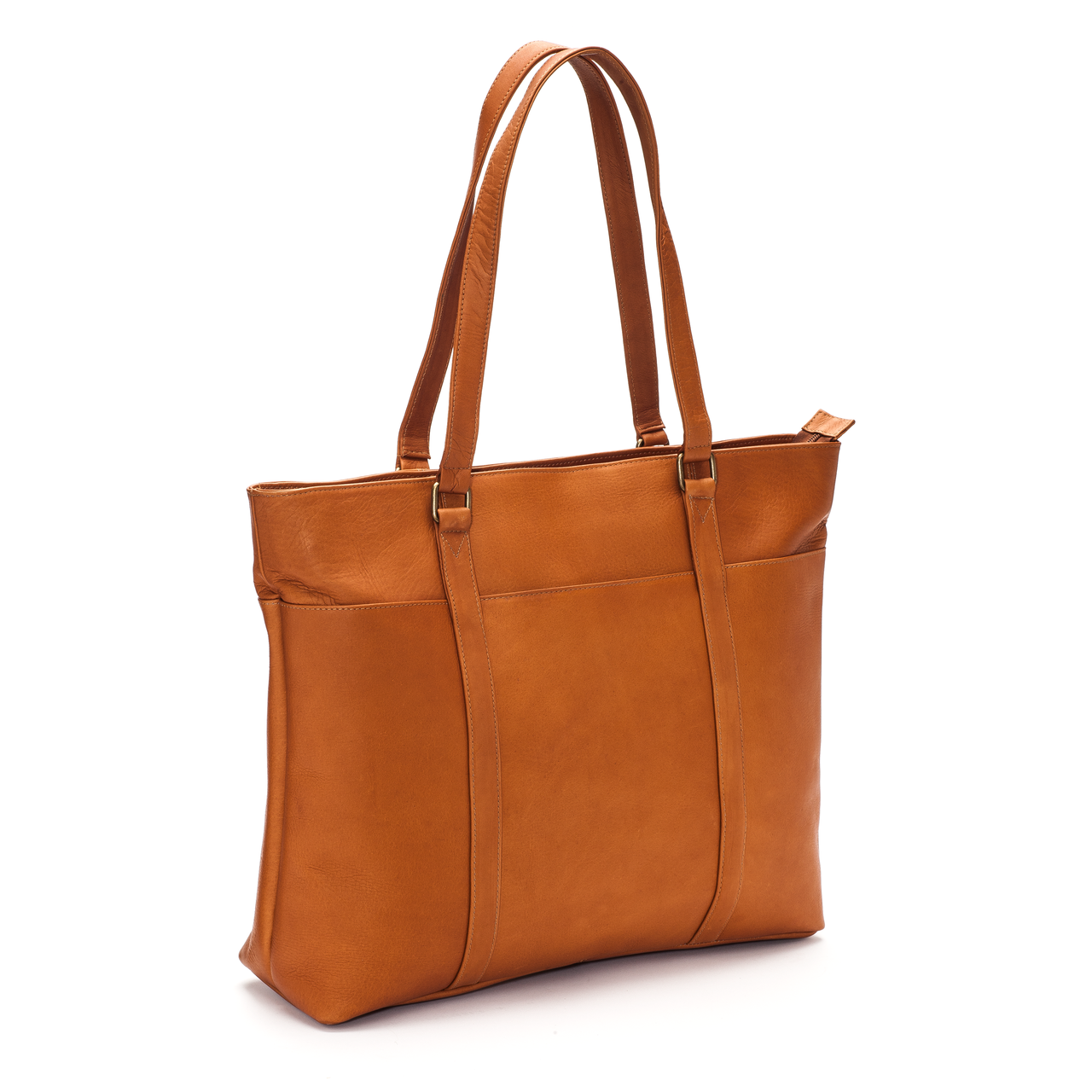 title:Le Donne Leather Women's Laptop Tote;color:TAN