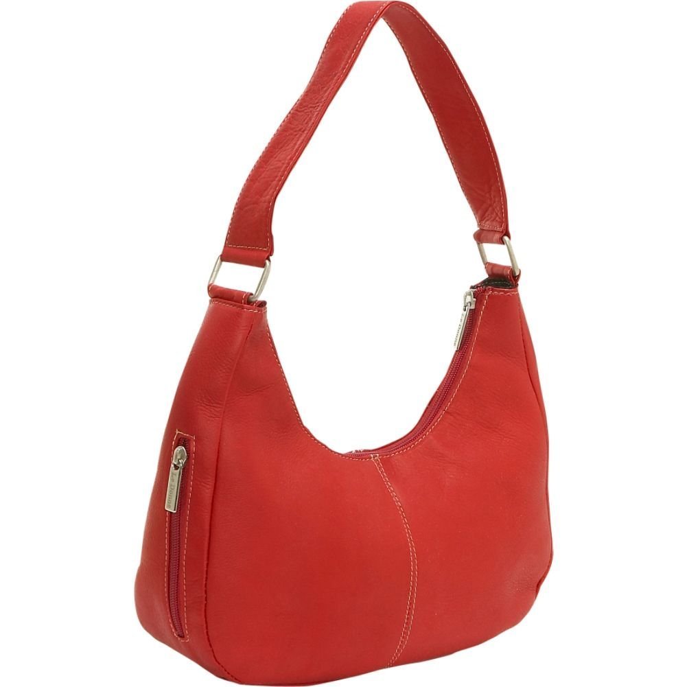 title:Le Donne Leather Classic Hobo Handbag;color:RED